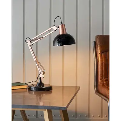 Marshall Table Lamp in Bronze & Gloss Finish