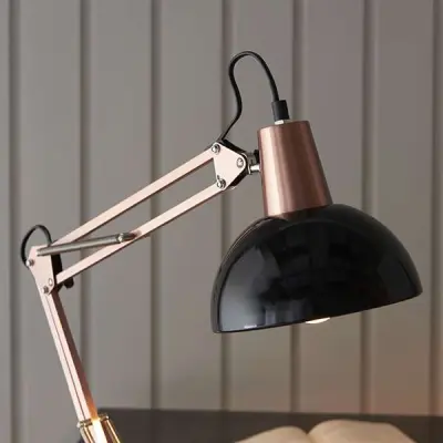 Marshall Table Lamp in Bronze & Gloss Finish