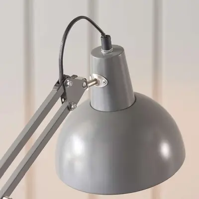 Marshall Table Lamp in Slate Grey & Satin White