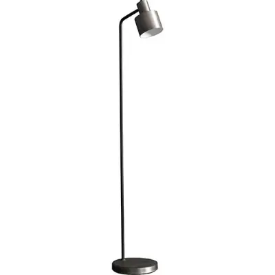 Mayfield Floor Lamp in Brushed Silver Finish