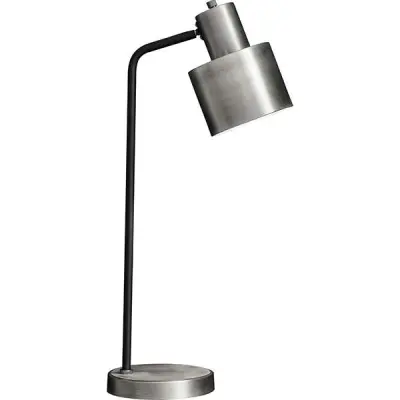 Mayfield Table Lamp in Brushed Silver Finish
