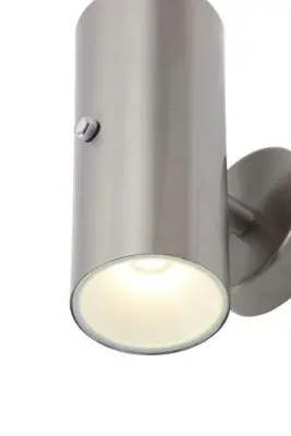 Melo Stainless Steel Up & Down Light with a Photocell Sensor IP44