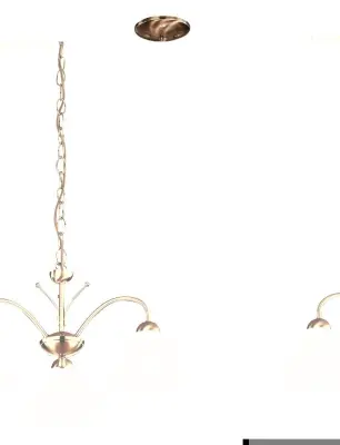 Milanese 3-Light Antique Brass Fitting