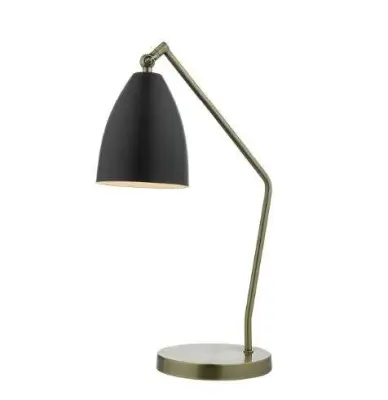 Olly Table Lamp Antique Brass / Black