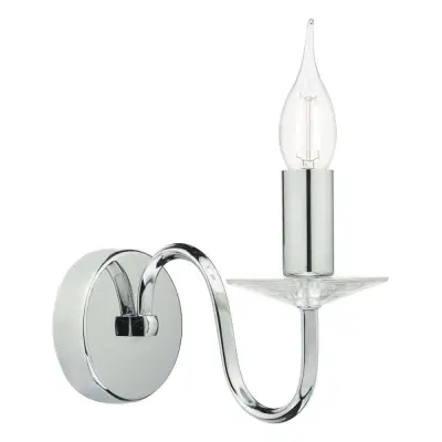 Pique Wall Light in Polished Chrome