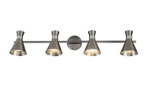 Pixar 4 Light Spotlight Bar In Satin Chrome