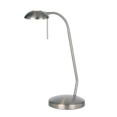 Satin Chrome Flexi Touch Switched Spot Table Lamp