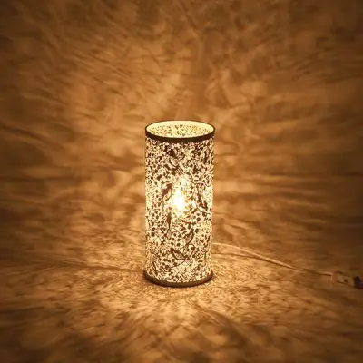 Secret Garden Table Lamp in Ivory Finish