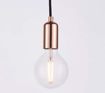 Studio 6 Light Pendant in Copper