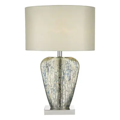 Syracuse Table Lamp Mercury Gold Complete with Shade