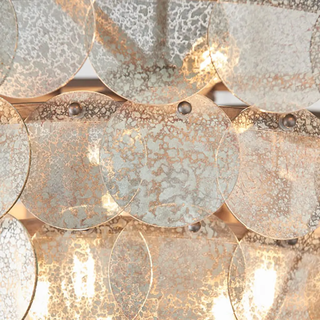 Bella Antique Silver 9 Light Chandelier