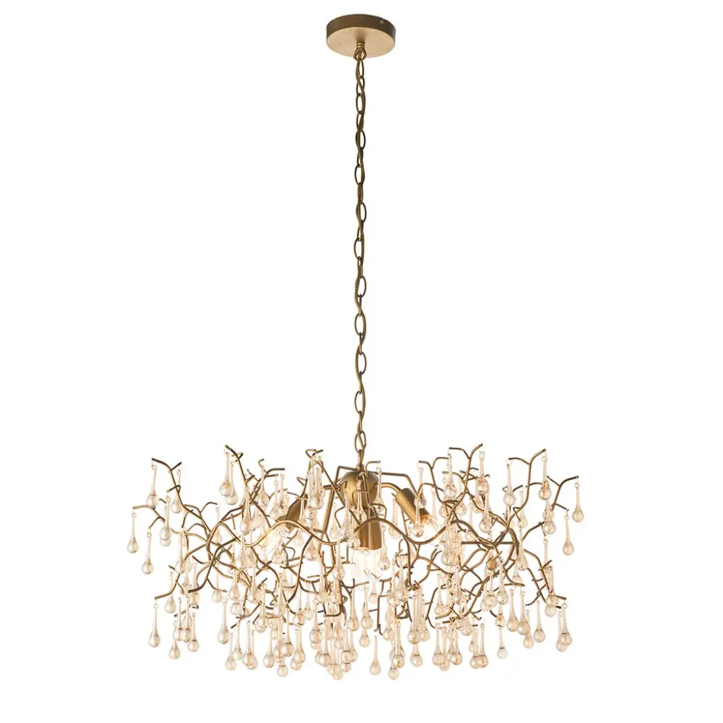 Colin Aged Gold & Champagne Ceiling Pendant