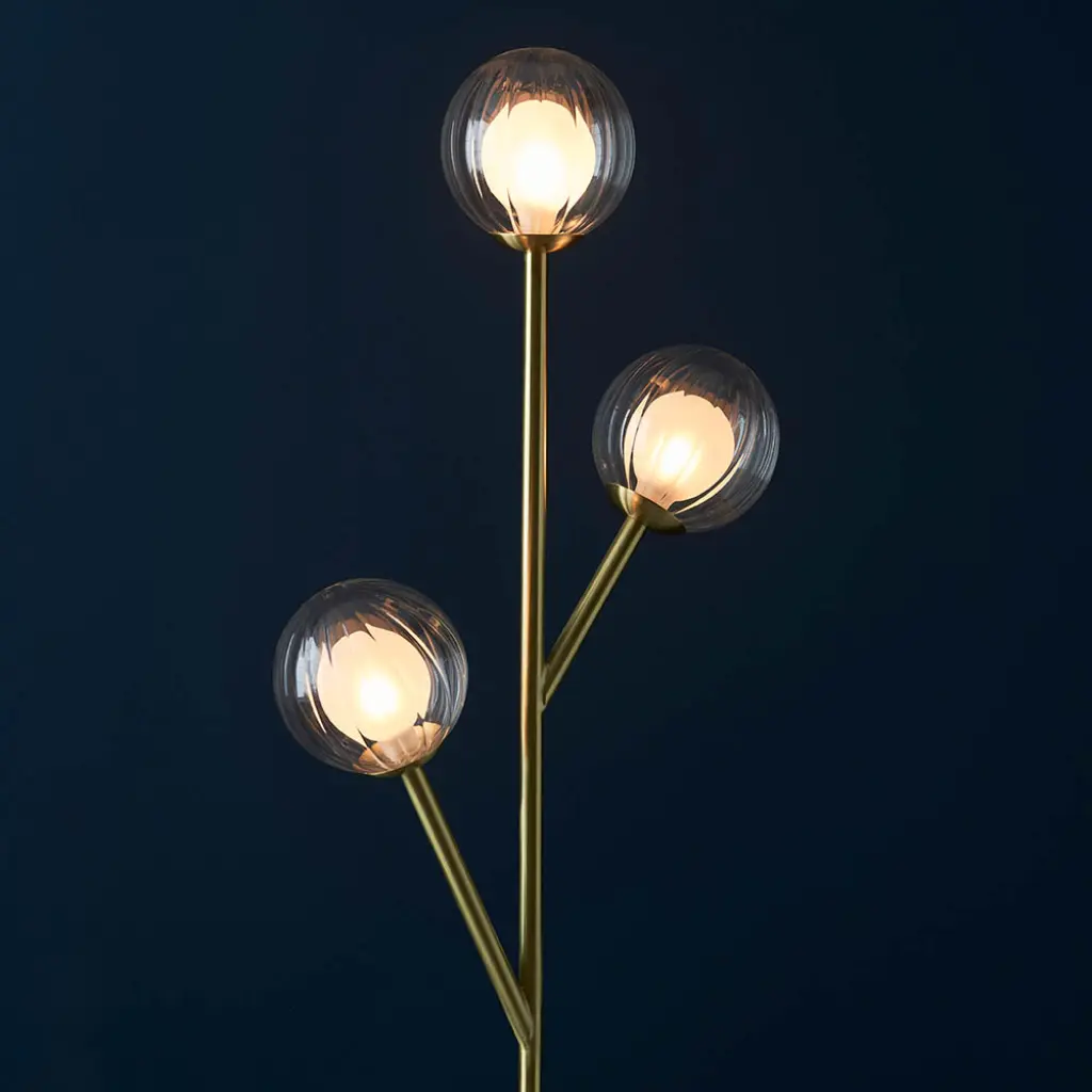 March Floor Lamp in Satin Brass