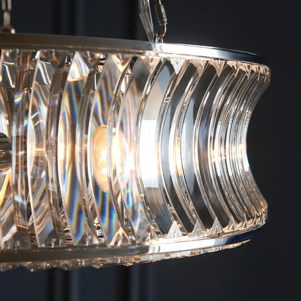 Alice Bright Nickel 6 Light Chandelier