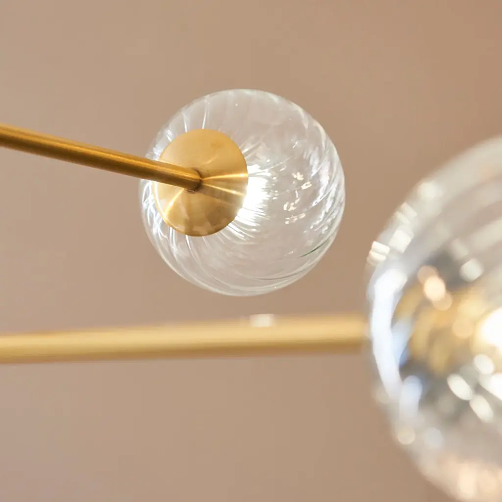 Ben 6 Light Brushed Brass Pendant